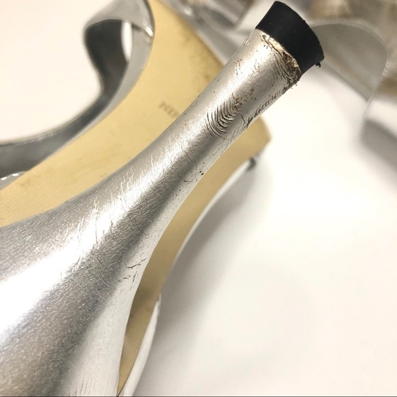 NINE West silver sandals - Picture 5 of 7